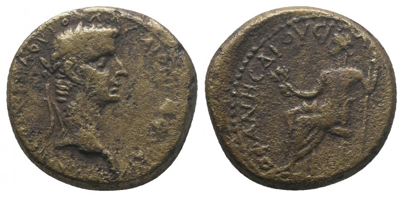 IONIA. Smyrna. Caligula (37-41). Menophanes, magistrate, and Aviola, proconsul. ...