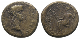 IONIA. Smyrna. Caligula (37-41). Menophanes, magistrate, and Aviola, proconsul. AE 5.96gr