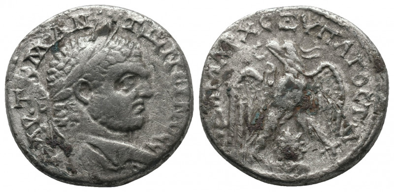 Laodicea ad Mare, Seleucis and Pieria. Caracalla (198-217), AR Tetradrachm 9.60g...