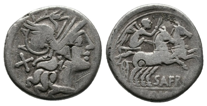 Safra, 150 BC. AR Denarius 3.62gr, Rome.