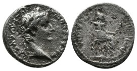 Tiberius. Lugdunum, 36-37 AD. AR Denarius 3.18gr