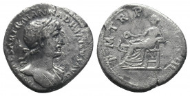 Hadrian 117-138. AR Denarius 2.77gr. Rome