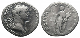 Trajan 98-117. AR Denarius 2.85gr. Rome