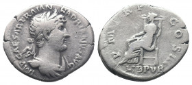 Hadrian 117-138. AR Denarius 3.14gr. Rome