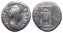 Faustina 146-161. AR Denarius 2.68gr. Rome