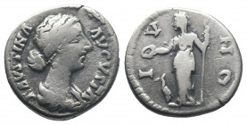 Faustina II.156-175 AR Denarius 3.24gr. Rome