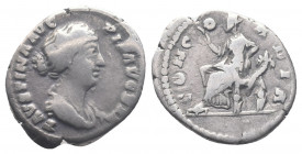 Faustina II.156-175 AR Denarius 3.16gr. Rome