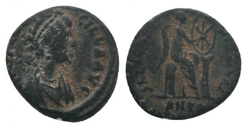 Aelia Flacilla AD 383-386. AE Follis 1.43gr