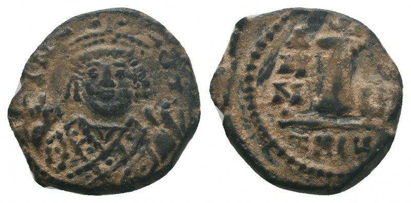 Maurice Tiberius 582-602 AD., AE Decanummium, Antioch mint (Theoupolis), struck ...