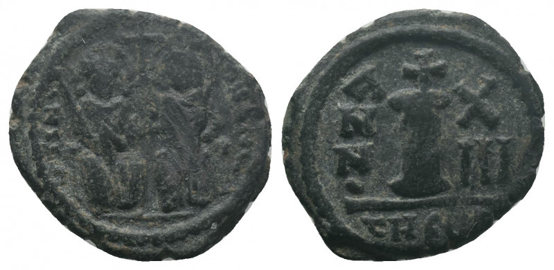 Justin II,565-578 AD, Antioch (Theoupolis) Mint, 576/577, Obv.:…TIN…-…PPAVC Just...