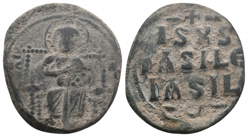 Constantine IX Monomachus. 1042-1055. AE follis 9.86gr