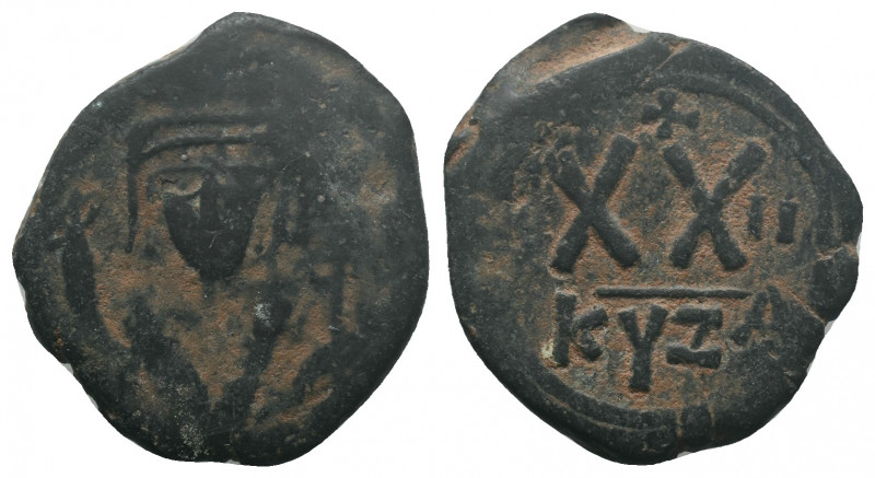 PHOCAS (602-610). Half Follis. Kyzikos. AE 5.77gr