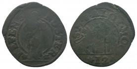 ITALY, Venice, Alvise II Mocenigo 1700-1709, Soldo 12 bagattini, 1,55 gr, Papadopoli 69 / Paolucci 19, scarce