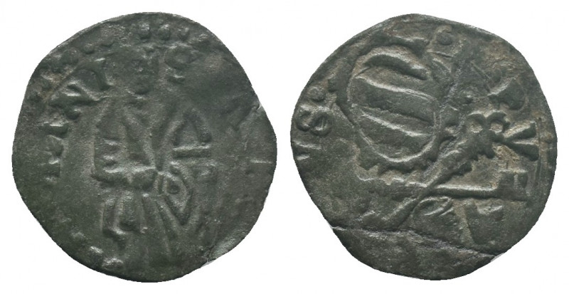 ITALY, Papal States, Pius V 1566-1572, Quattrino FANO 0,44 gr, scarce
