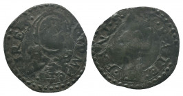 ITALY, Papal States, Gregor XIII 1572-1585, Quattrino FANO 0,38 gr, scarce