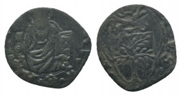 ITALY, Papal States, Sixtus IV 1471,1484, Quattrino, 0,37 gr, scarce