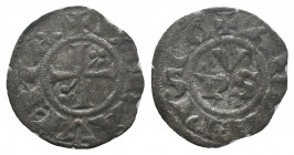 ITALY, Ravenna 1232-XIV century, Denaro Silver 0,43 gr, near VF