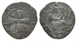 ITALY, Rome, Senato Romano 1184-1439, Denaro Provisino 0,48 gr, cross with two points, scarce