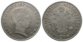 Österreich Habsburg, Ferdinand I., 1835-1848, 20 Kreuzer 1841 A Wien. 6.70gr