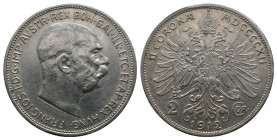Österreich Ungarn Franz Joseph,1848-1916. 2 Kronen 1912, 10.04gr