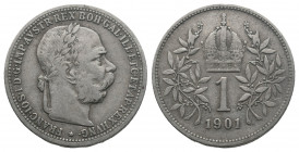 Österreich, Franz Joseph I, 1848-1916, 1 Korona Silver 1901, 4.95gr