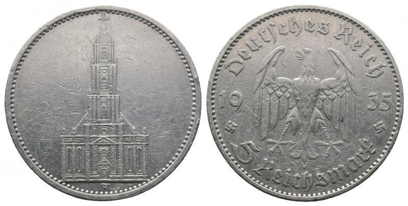 DEUTSCHE REICHSMÜNZEN, Third Reich, 5 Marks 1935 A Silver, KM#83