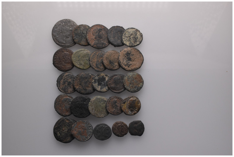 Lot of 25 ancient coins / SOLD AS SEEN, NO RETURN