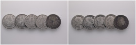 Lot of 5 world coins silver / SOLD AS SEEN, NO RETURN
