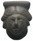 Roman applique. Head. AE 16.50gr, 18x26mm