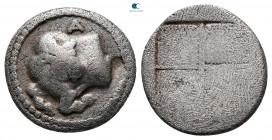 Macedon. Akanthos circa 470-390 BC. Tetrobol AR