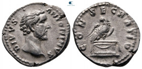 Divus Antoninus Pius after AD 161. Rome. Denarius AR