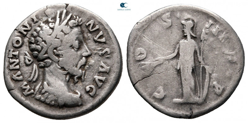 Marcus Aurelius AD 161-180. Rome
Denarius AR

17 mm, 2,63 g



nearly ver...