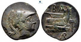 Kings of Macedon. Uncertain mint in Caria(?). Demetrios I Poliorketes 306-283 BC. Bronze Æ