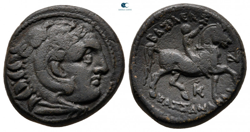Kings of Macedon. Uncertain mint. Kassander 306-297 BC. 
Bronze Æ

20 mm, 6,5...