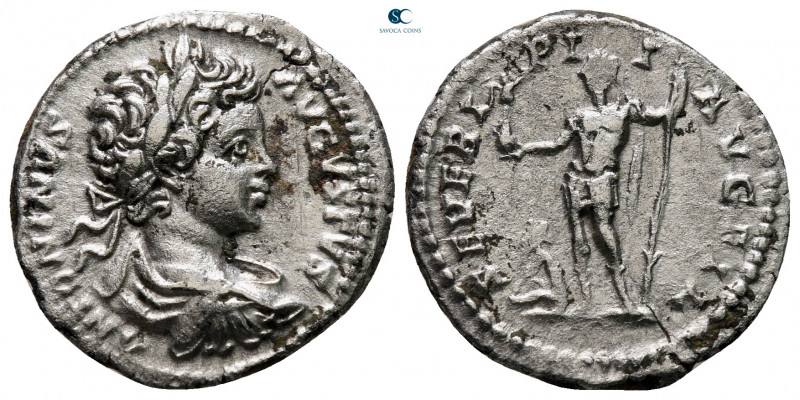 Caracalla AD 198-217. Rome
Denarius AR

19 mm, 2,74 g



very fine