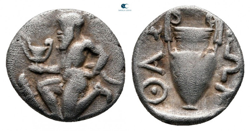 Thrace. Thasos circa 450-404 BC. 
Trihemiobol AR

10 mm, 0,82 g



very f...