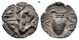 Thrace. Thasos circa 450-404 BC. Trihemiobol AR