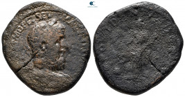 Macrinus AD 217-218. Rome. Sestertius Æ