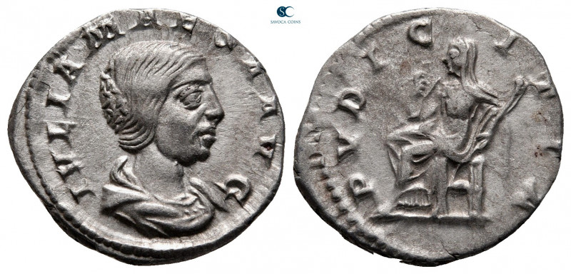 Julia Maesa. Augusta AD 218-224. Rome
Denarius AR

18 mm, 2,60 g



very ...