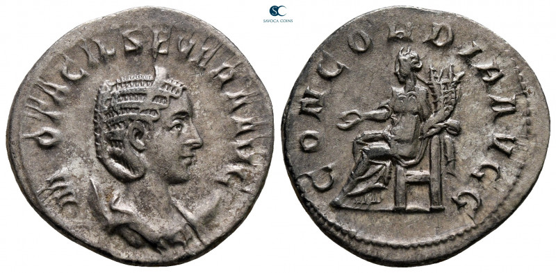 Otacilia Severa AD 244-249. Rome
Antoninianus AR

22 mm, 3,45 g



very f...