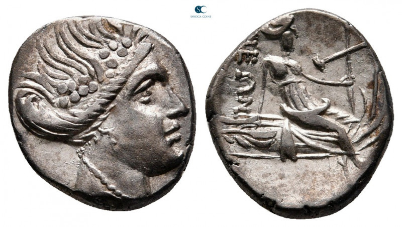 Euboea. Histiaia circa 300-100 BC. 
Tetrobol AR

12 mm, 1,63 g



very fi...