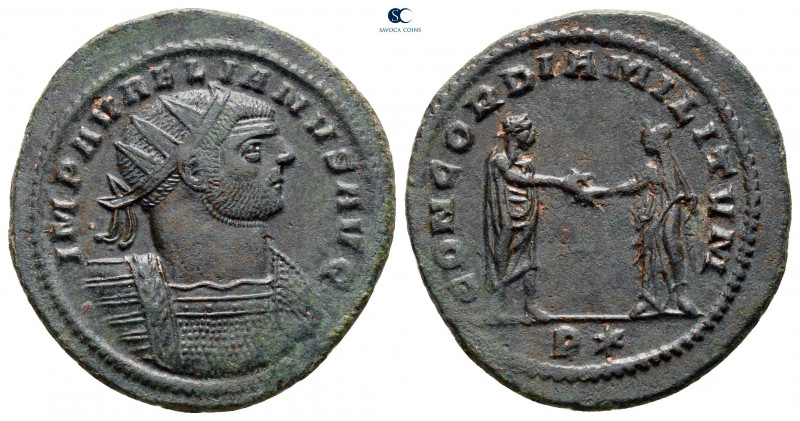 Aurelian AD 270-275. Siscia
Antoninianus Æ

22 mm, 4,08 g



very fine