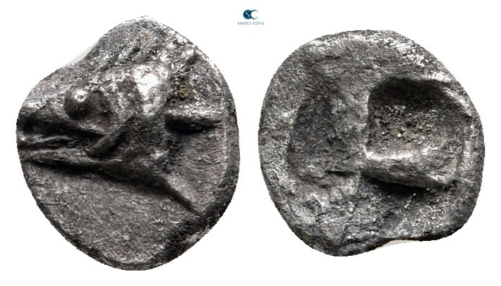 Mysia. Kyzikos circa 550-500 BC. 
Hemiobol AR

6 mm, 0,36 g



very fine