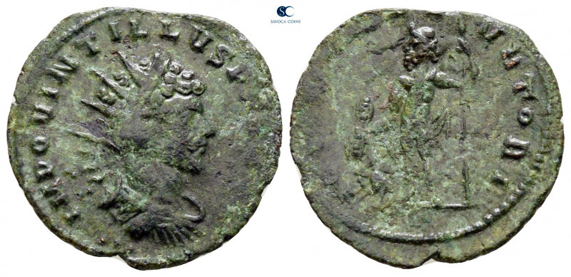 Quintillus AD 270. Rome
Antoninianus Æ

19 mm, 1,81 g



very fine