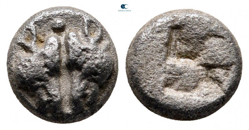 Lesbos. Unattributed Koinon mint circa 550-480 BC. 
1/12 Stater BI

8 mm, 1,1...