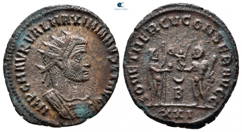 Maximianus Herculius AD 286-305. Antioch
Radiatus Æ

21 mm, 3,31 g



ver...