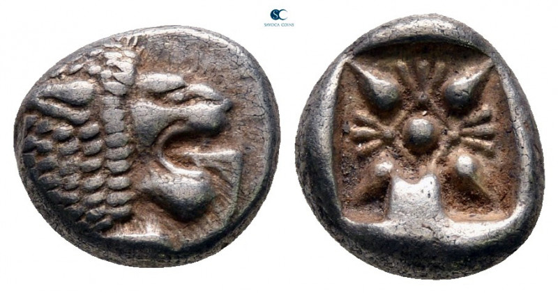 Ionia. Miletos circa 525-475 BC. 
Diobol AR

10 mm, 1,18 g



very fine