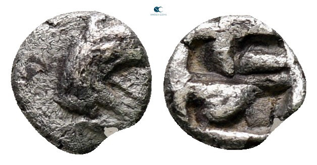 Ionia. Phokaia circa 530-500 BC. 
Tetartemorion AR

6 mm, 0,23 g



very ...