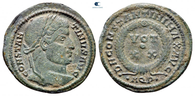 Constantine I the Great AD 306-337. Aquileia
Follis Æ

20 mm, 2,21 g



v...