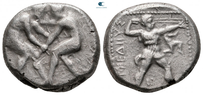 Pamphylia. Aspendos circa 380-330 BC. 
Stater AR

21 mm, 10,75 g



very ...